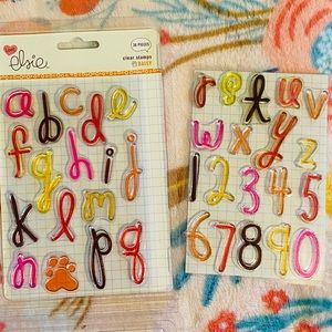 NEW 2 Sheets 36pcs Fancy Alphabet & Numbers